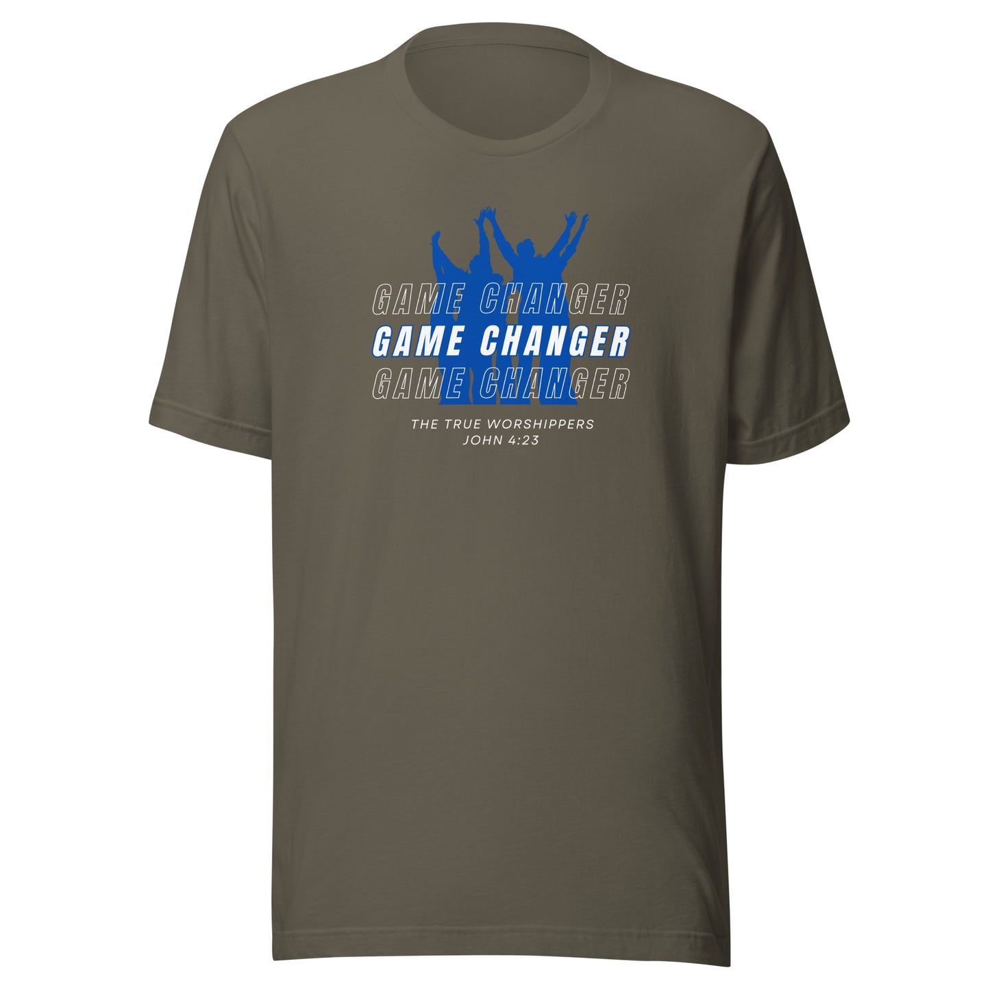 Game Changer (John 4:23) Blue Unisex t-shirt