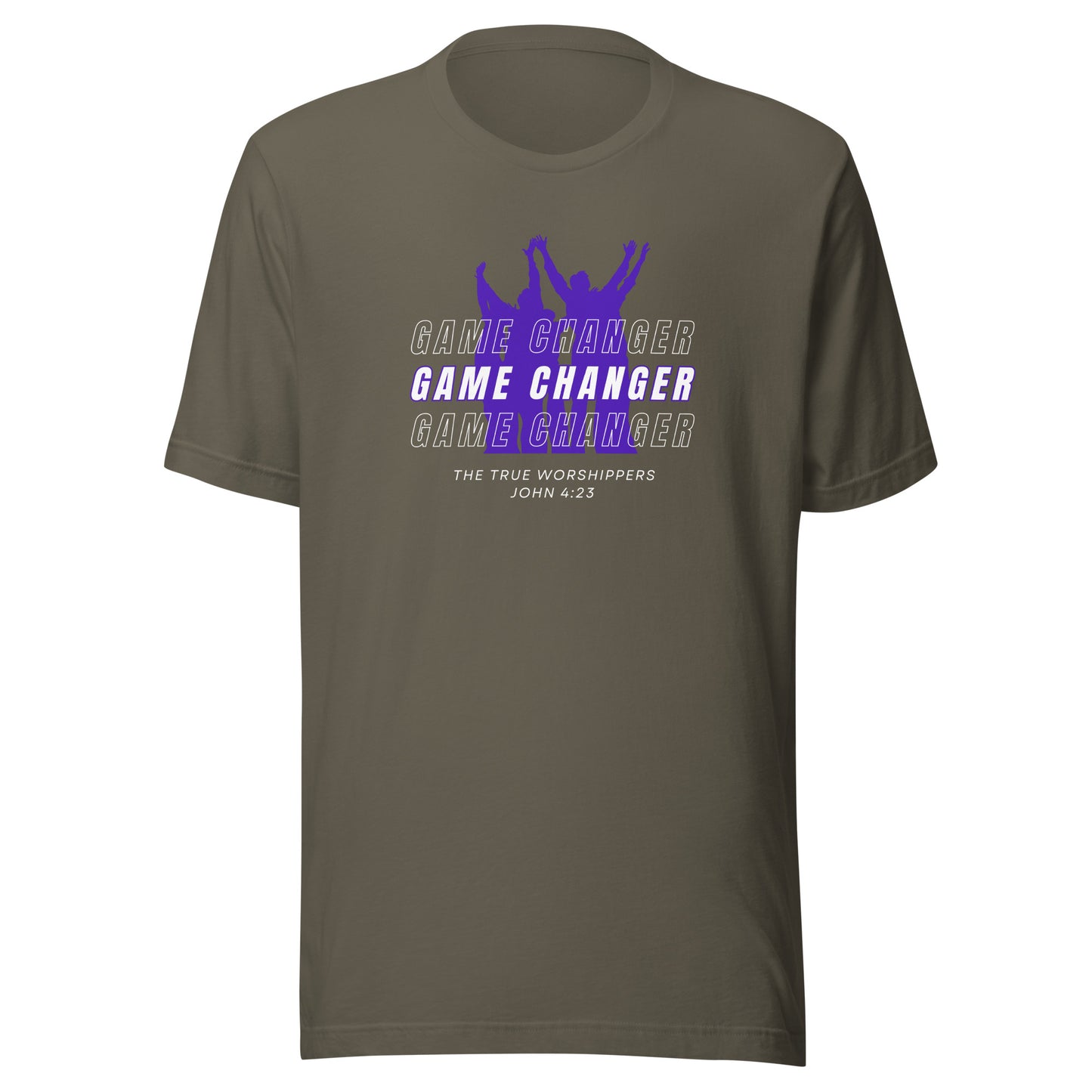 Game Changer (John 4:23) Purple Print Unisex T-shirt
