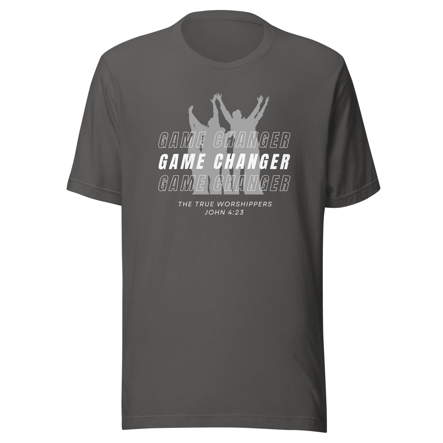 Game Changer Worship Gray (John 4:23) Unisex T-shirt