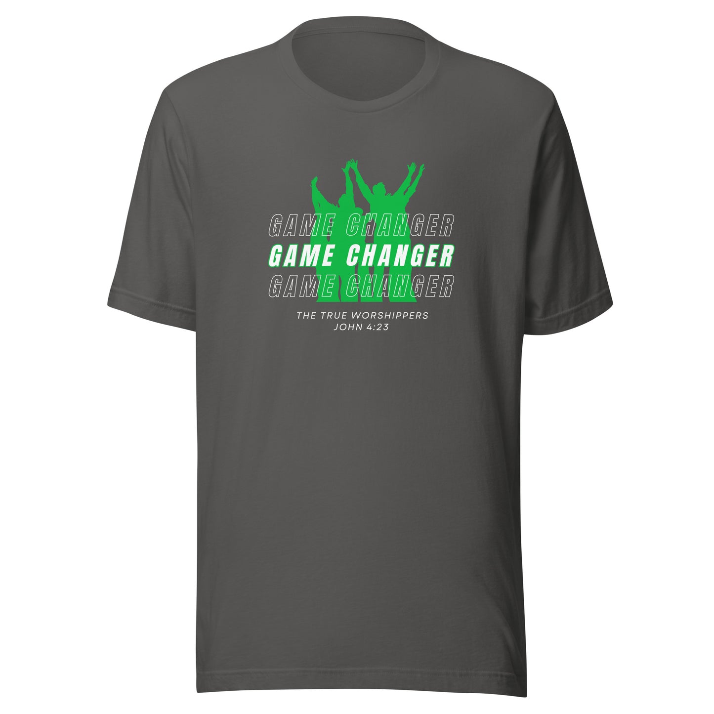 Game Changer (John 4:23) Green Print Unisex T-shirt