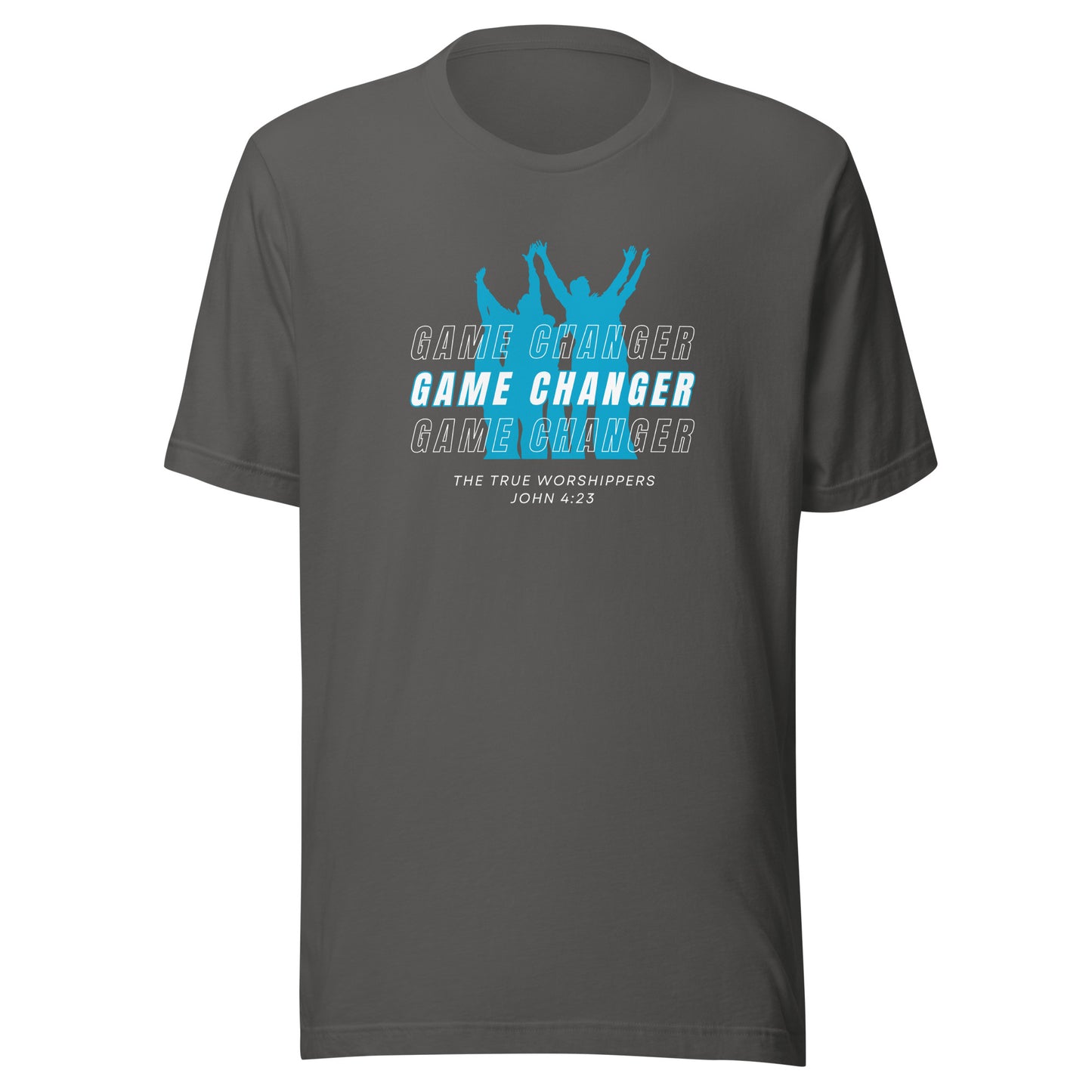 Game Changer (John 4:23) Teal Print Unisex T-shirt