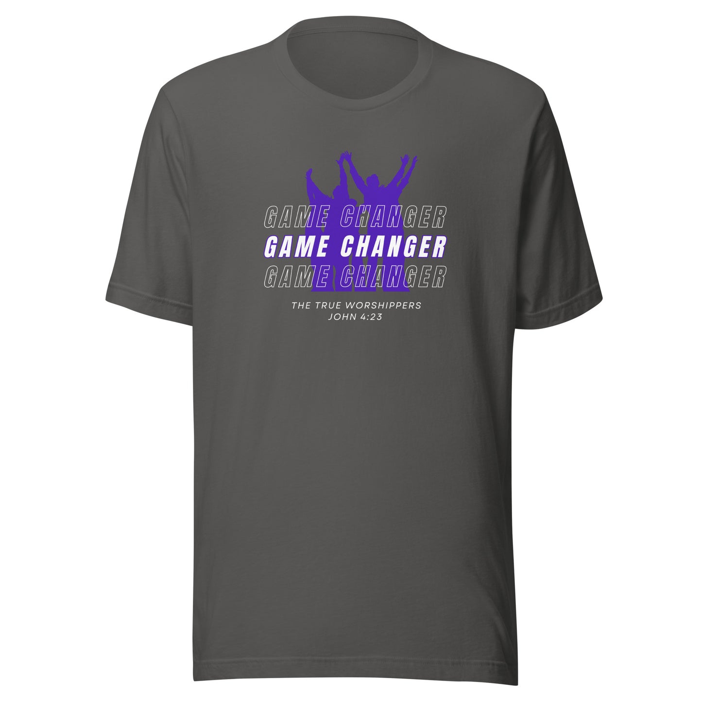 Game Changer (John 4:23) Purple Print Unisex T-shirt