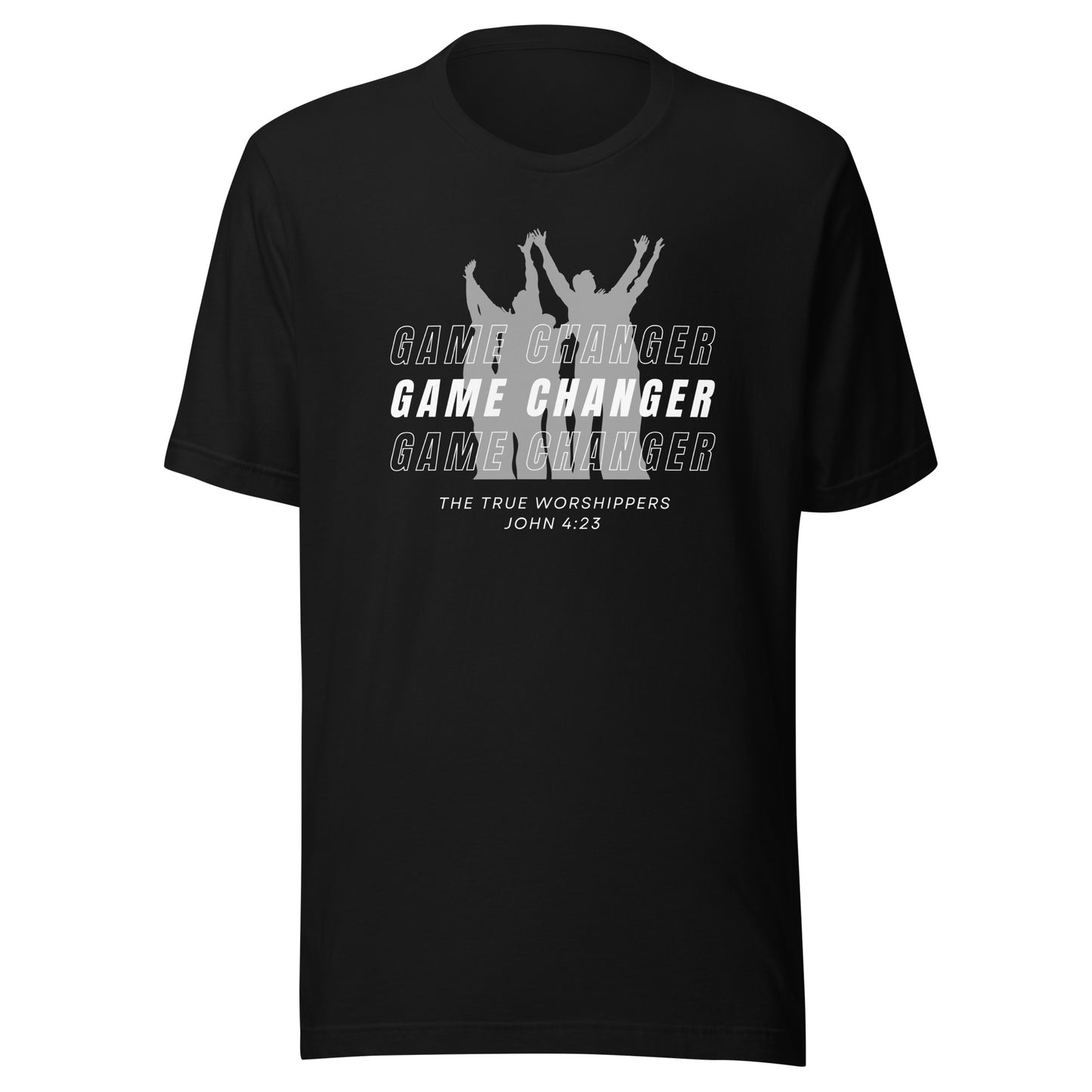 Game Changer Worship Gray (John 4:23) Unisex T-shirt