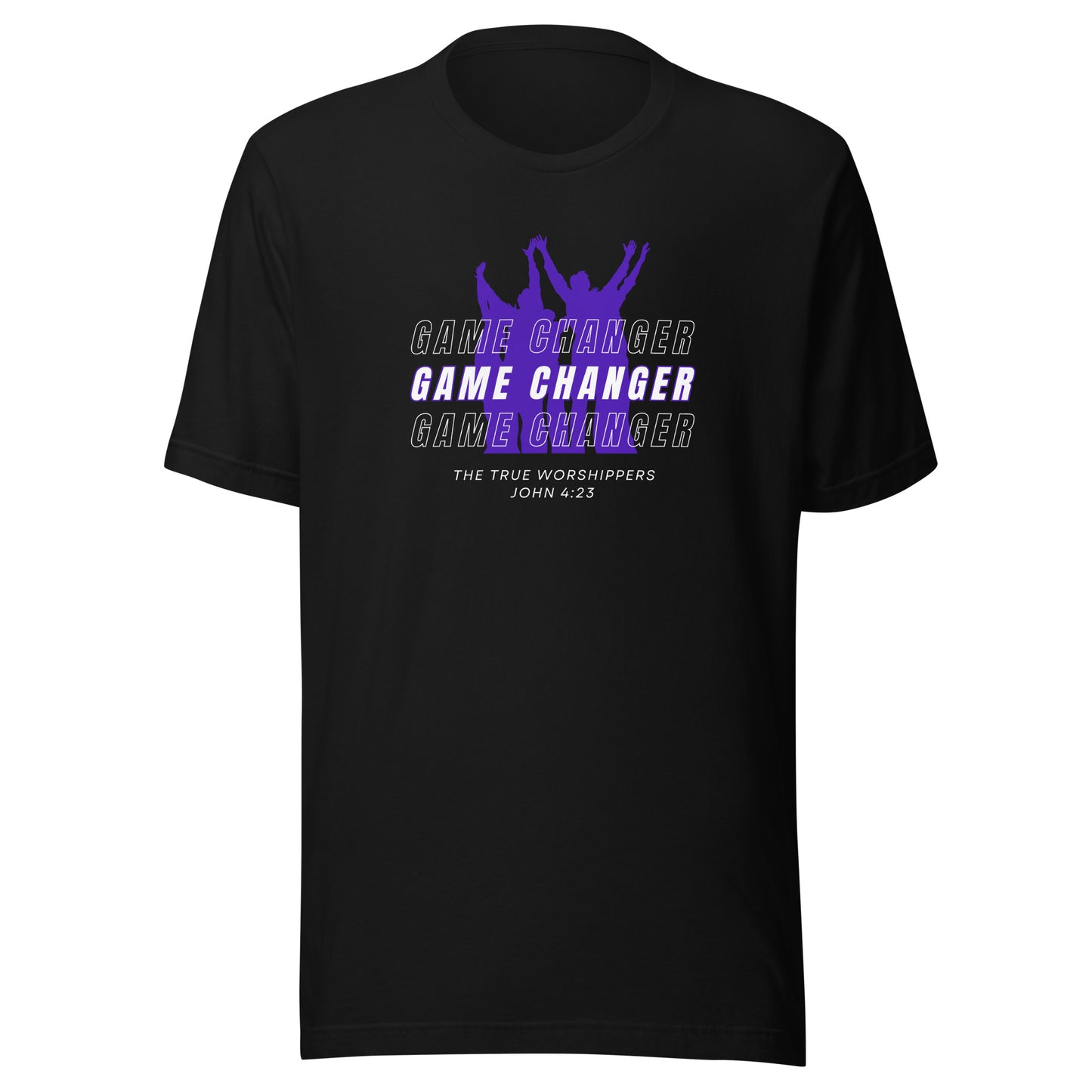 Game Changer (John 4:23) Purple Print Unisex T-shirt