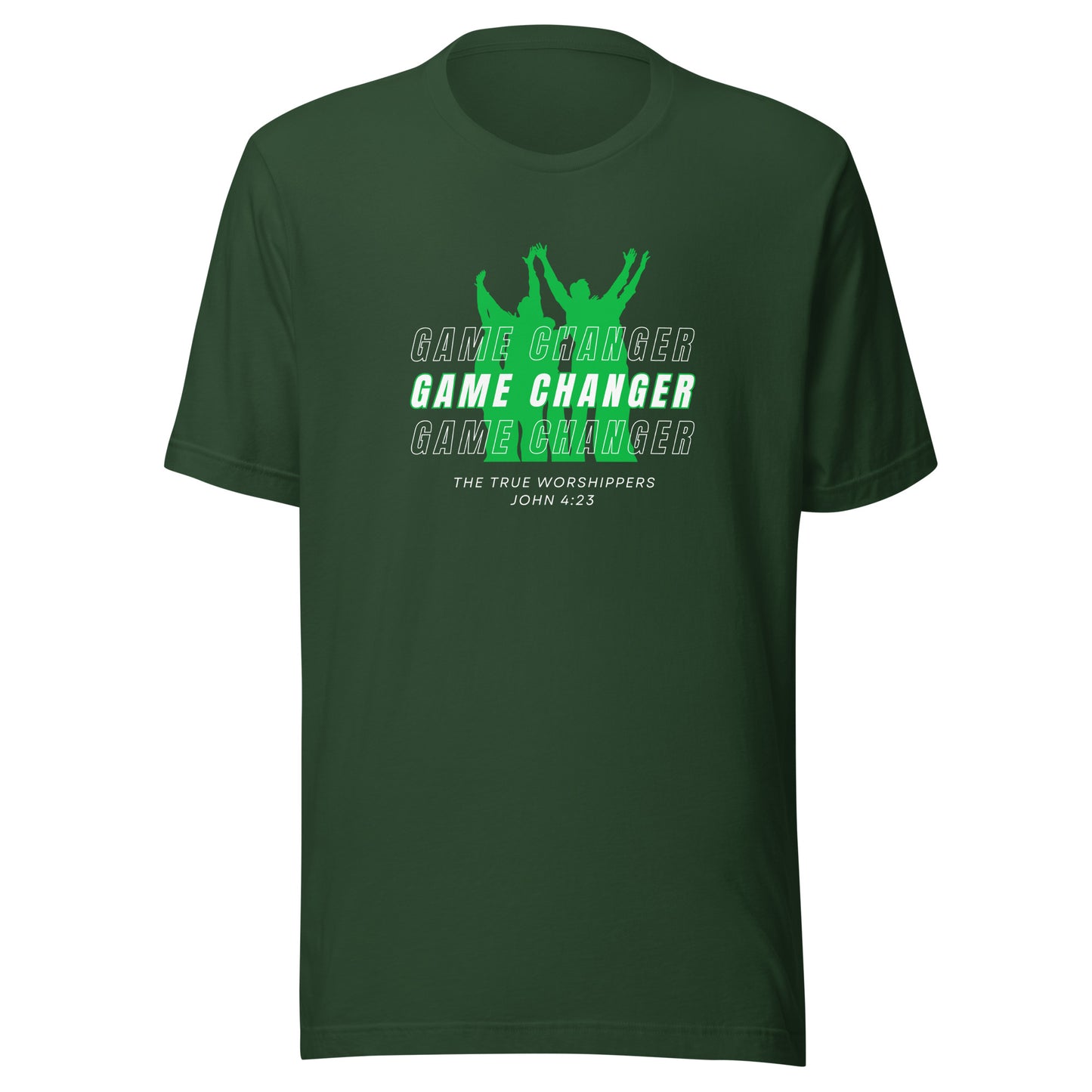 Game Changer (John 4:23) Green Print Unisex T-shirt