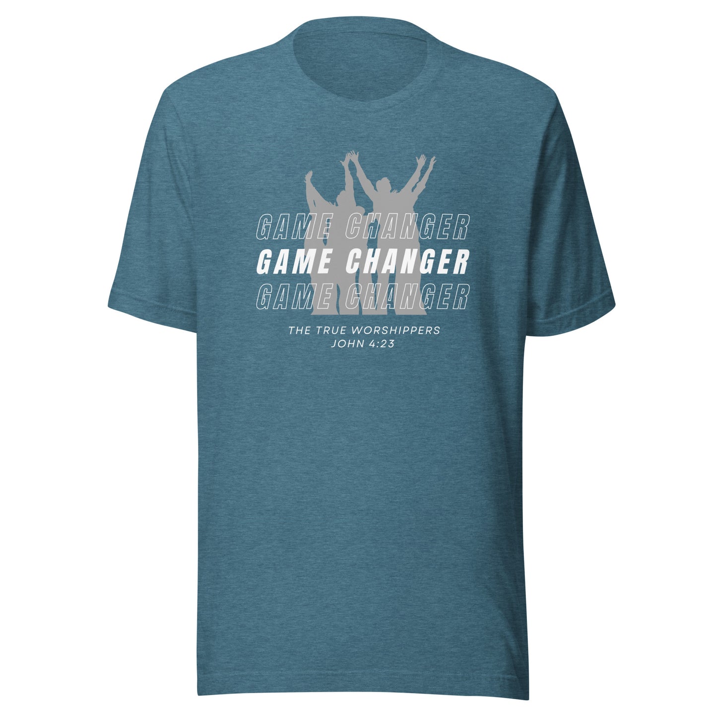 Game Changer Worship Gray (John 4:23) Unisex T-shirt