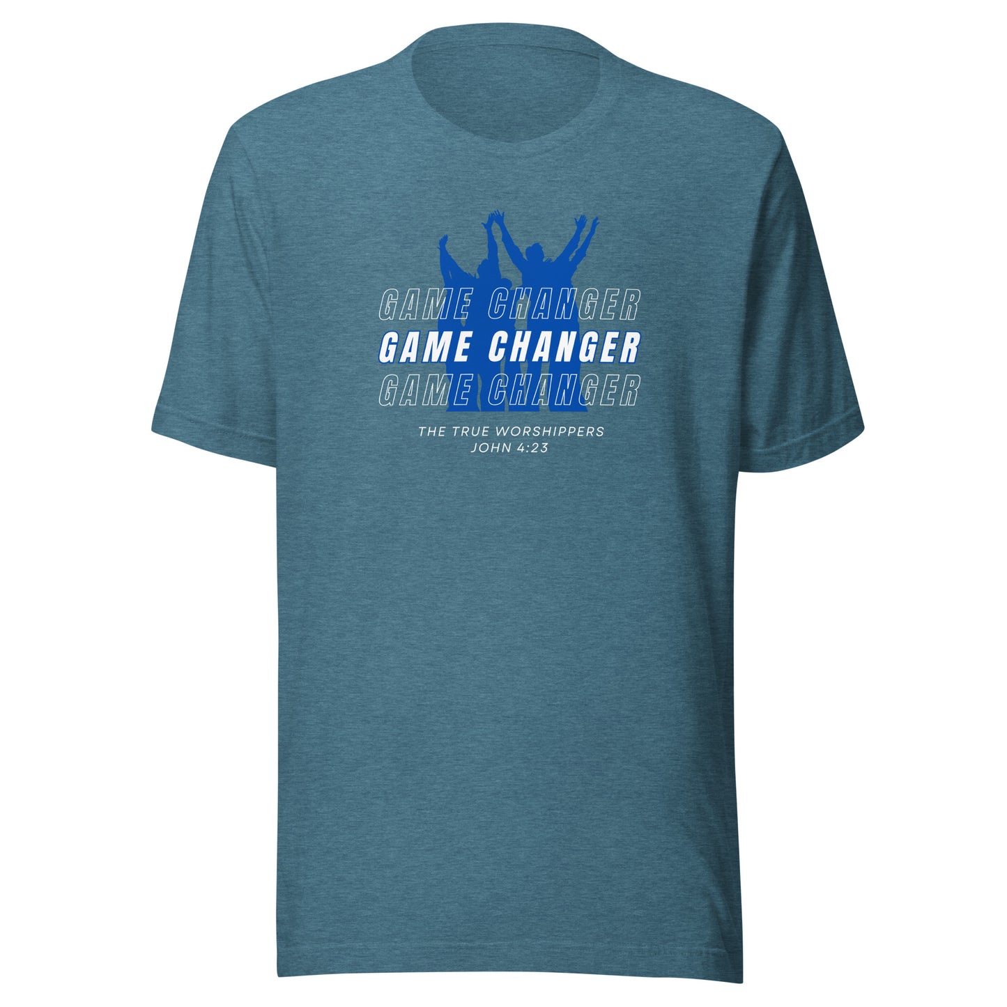 Game Changer (John 4:23) Blue Unisex t-shirt