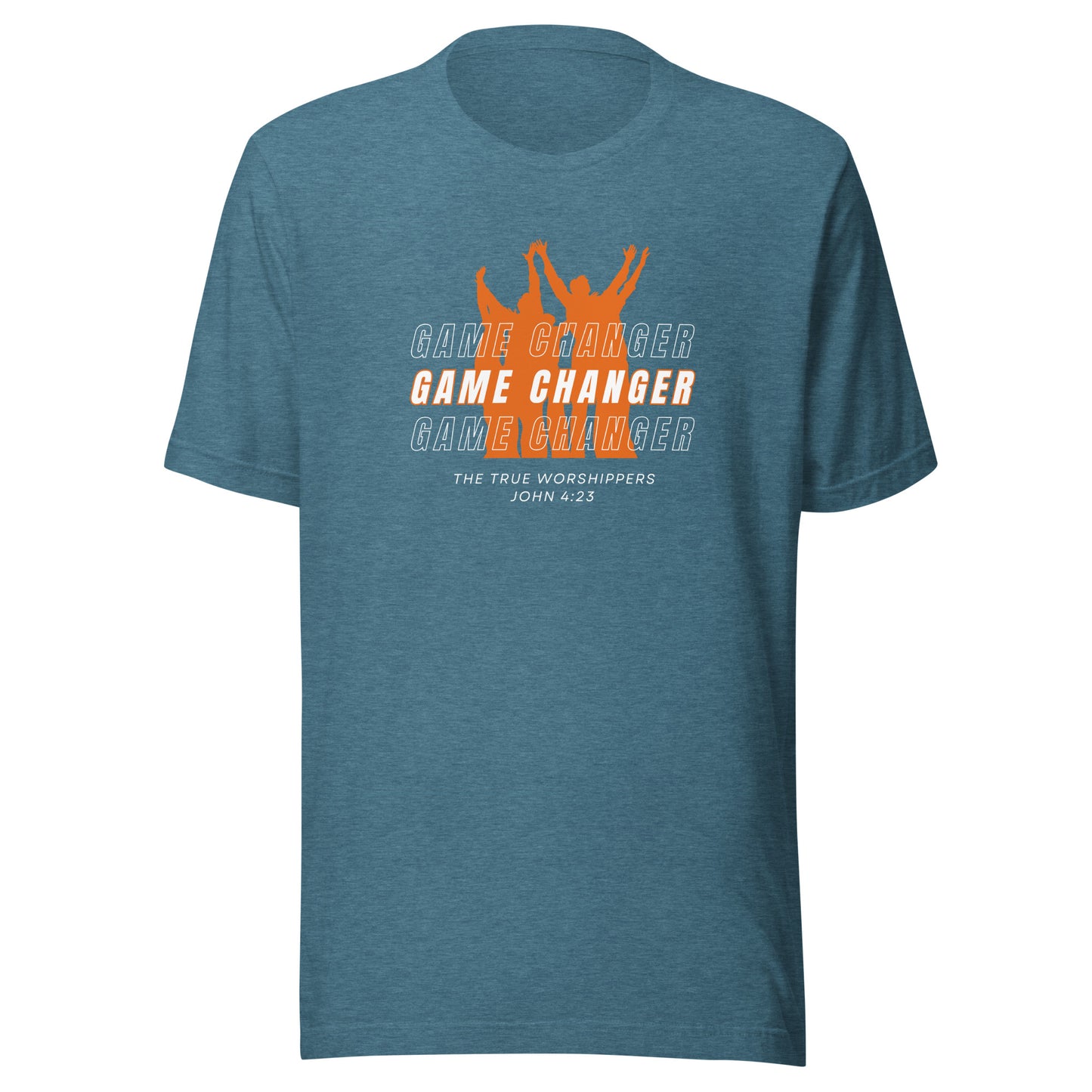 Game Changer (John 4:23) Orange Print Unisex T-shirt