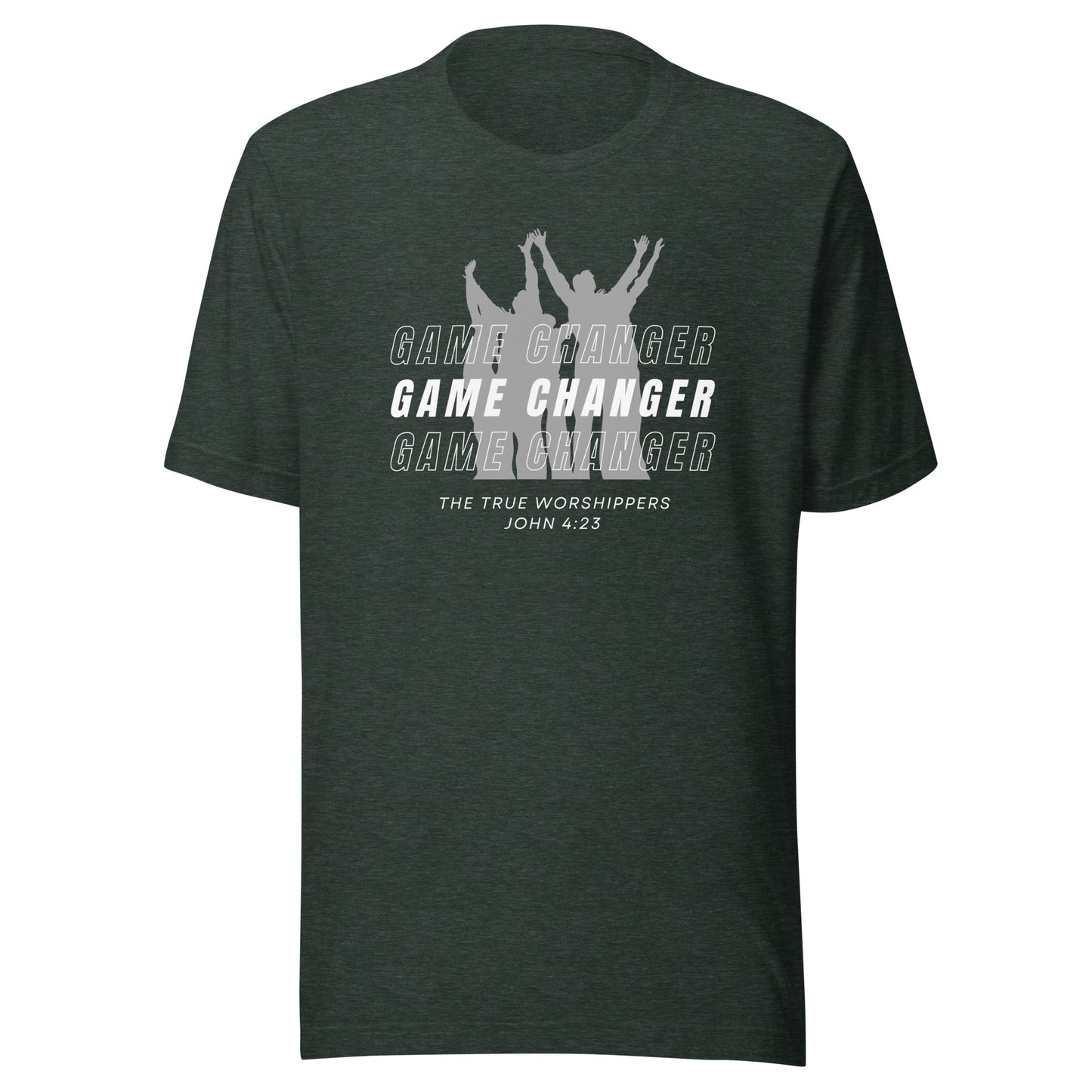 Game Changer Worship Gray (John 4:23) Unisex T-shirt