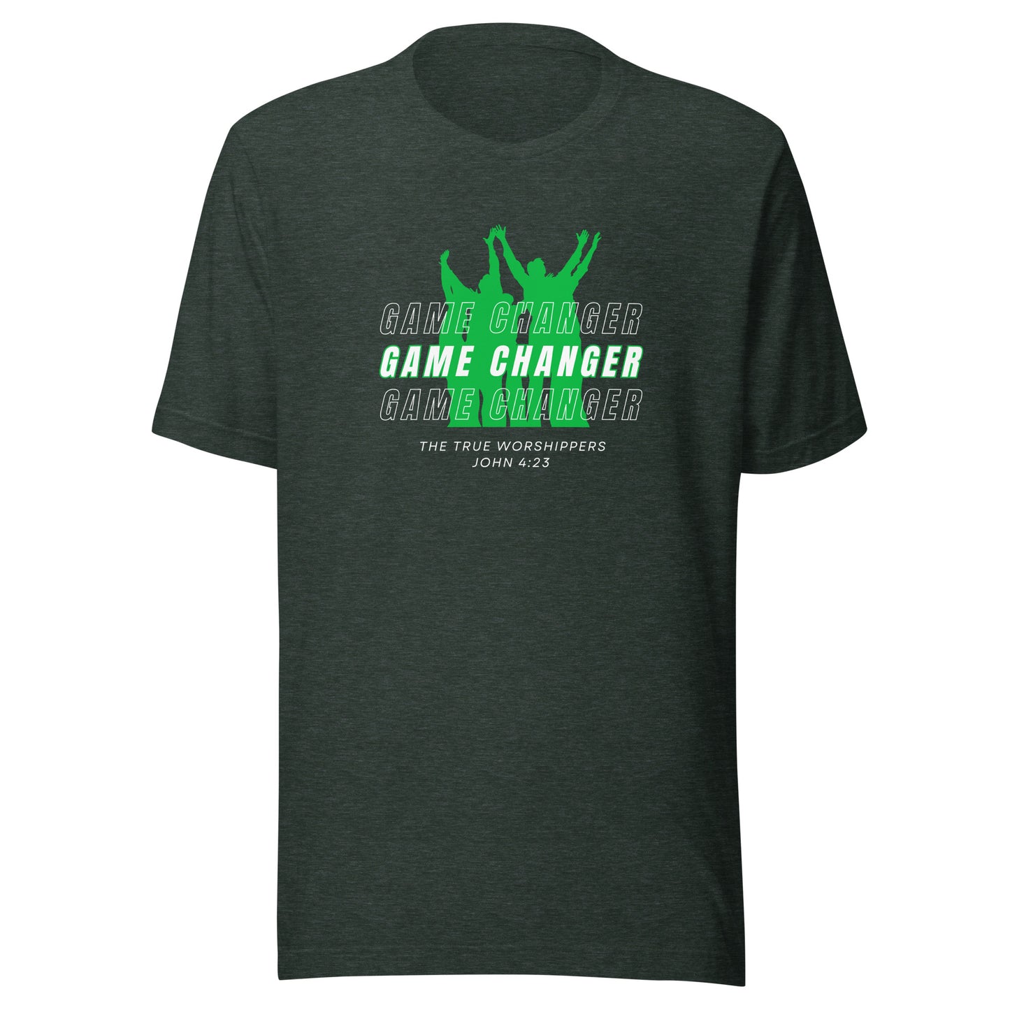 Game Changer (John 4:23) Green Print Unisex T-shirt