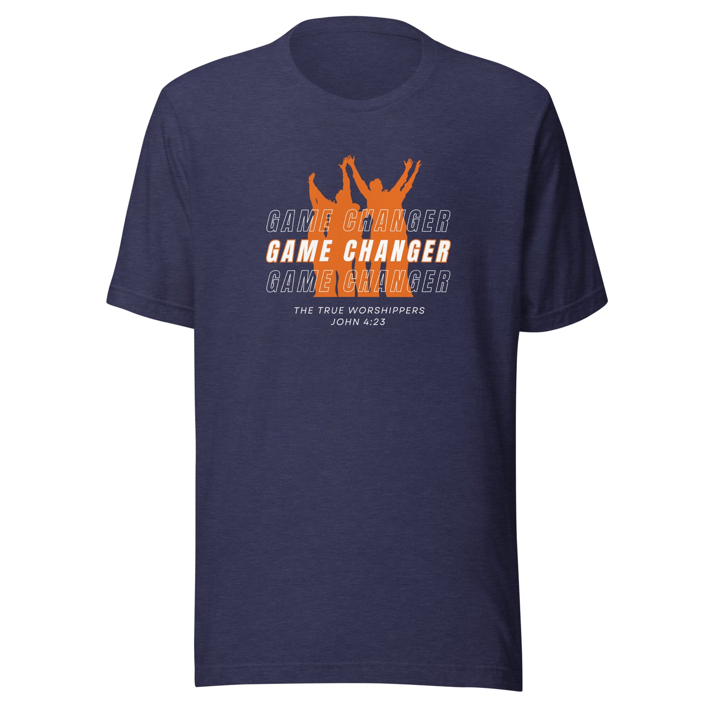 Game Changer (John 4:23) Orange Print Unisex T-shirt