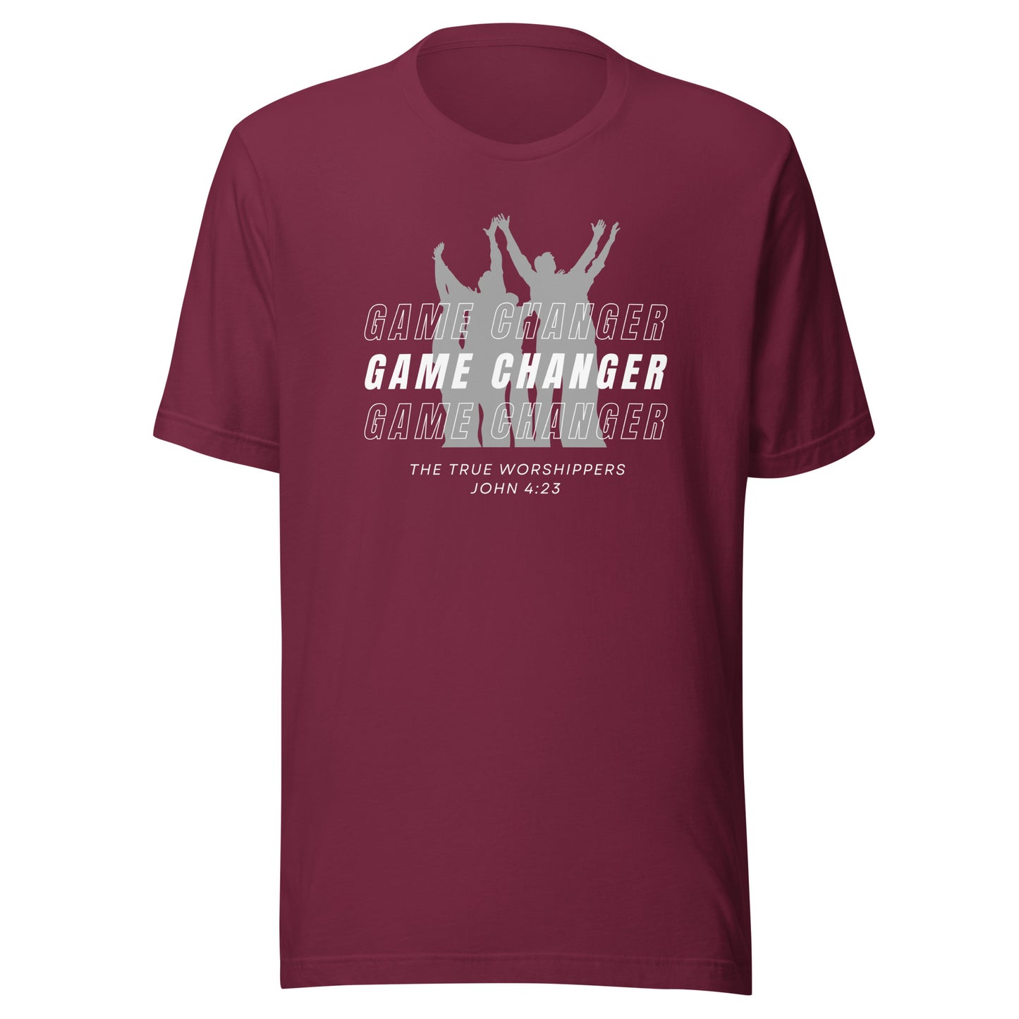 Game Changer Worship Gray (John 4:23) Unisex T-shirt