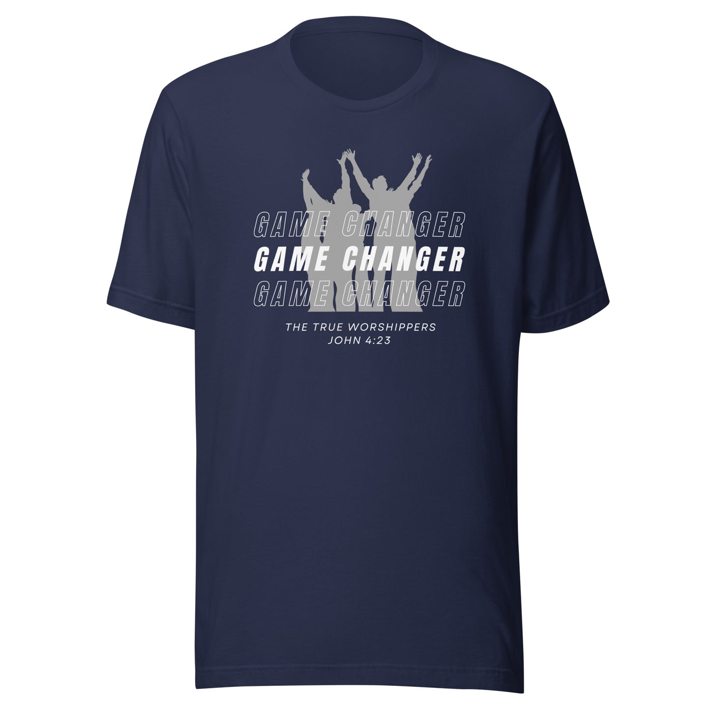 Game Changer Worship Gray (John 4:23) Unisex T-shirt