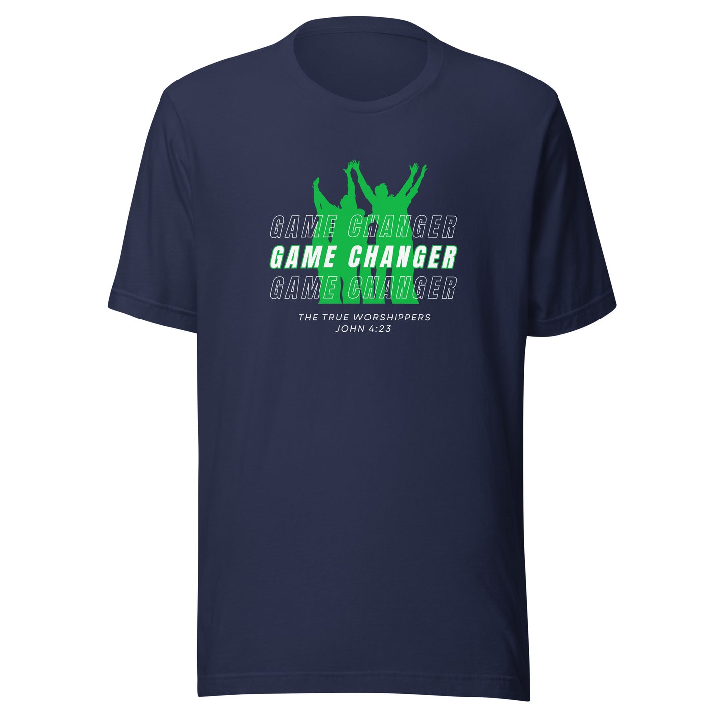 Game Changer (John 4:23) Green Print Unisex T-shirt