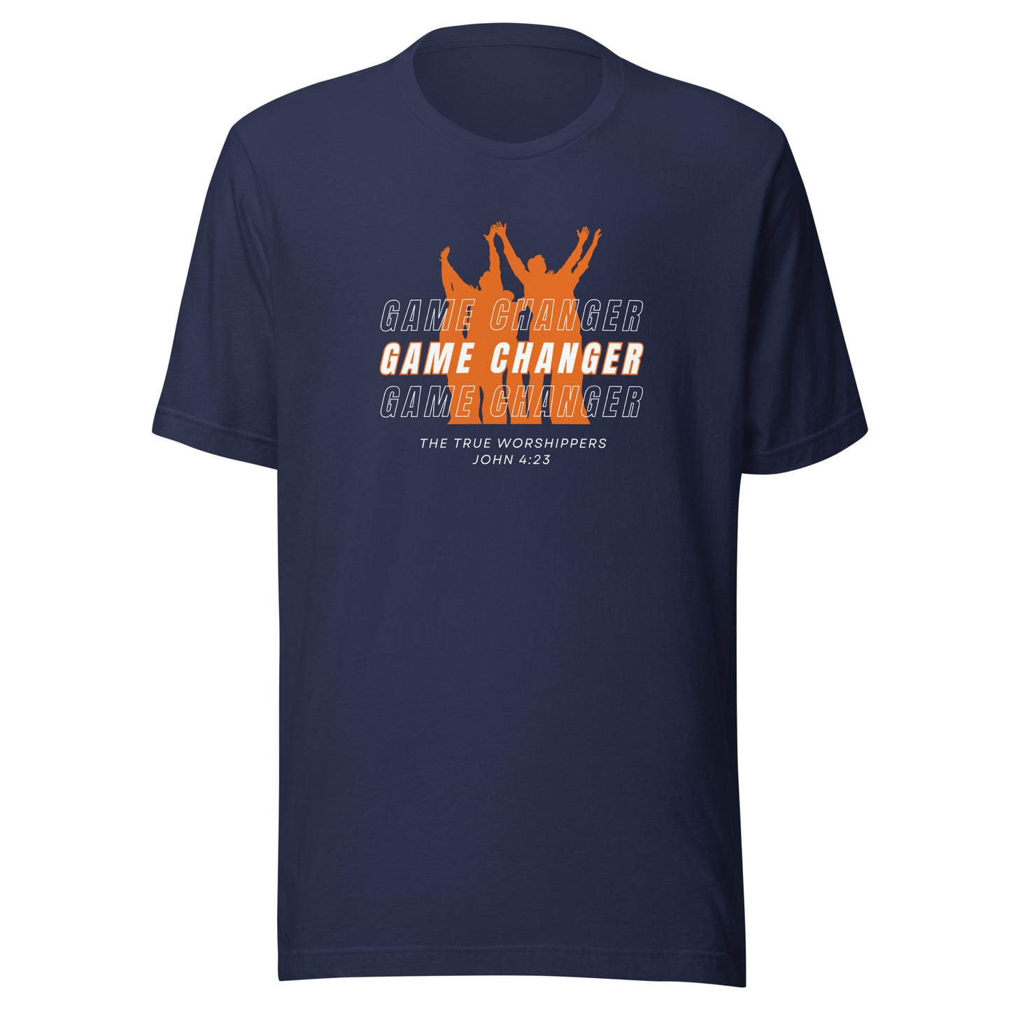 Game Changer (John 4:23) Orange Print Unisex T-shirt