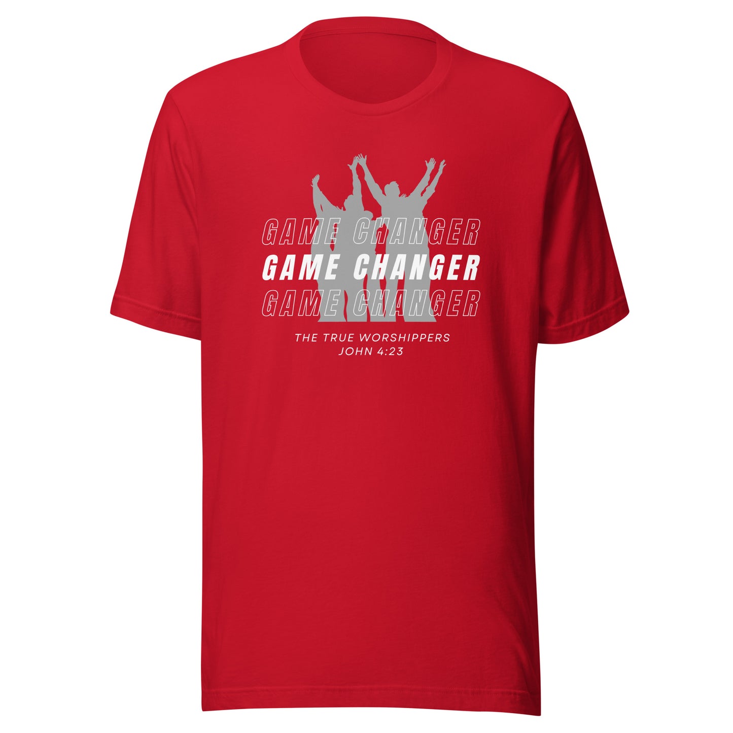 Game Changer Worship Gray (John 4:23) Unisex T-shirt