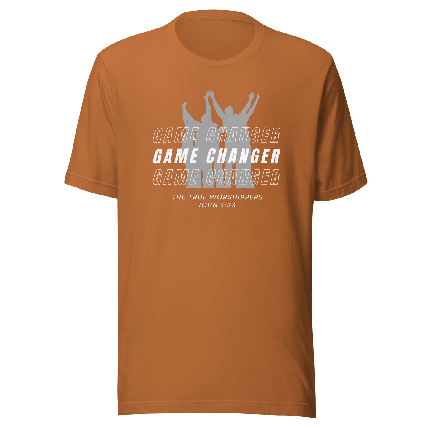 Game Changer Worship Gray (John 4:23) Unisex T-shirt