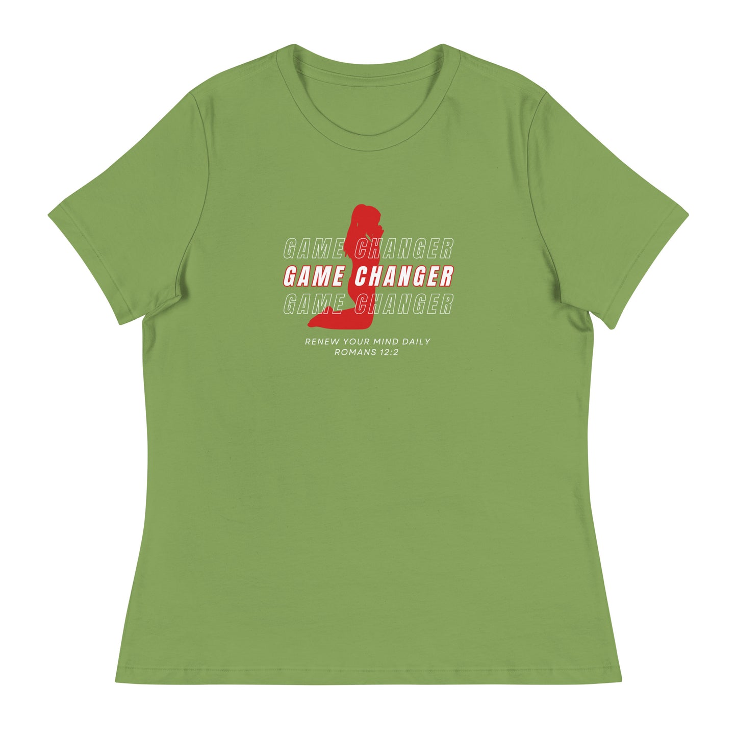 Women's Game Changer Red Print - Relaxed T-Shirt