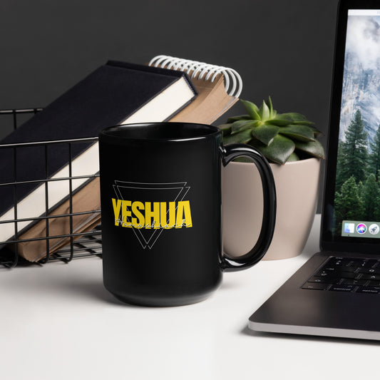 Yeshua-Black Glossy Mug