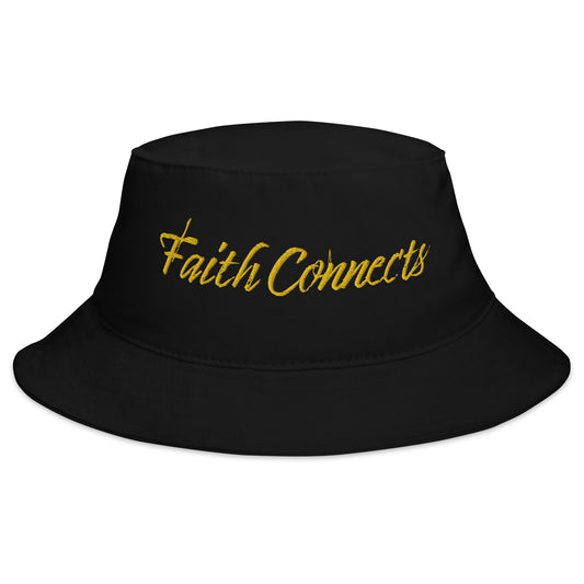 Faith Connects - Bucket Hat - Gold Print