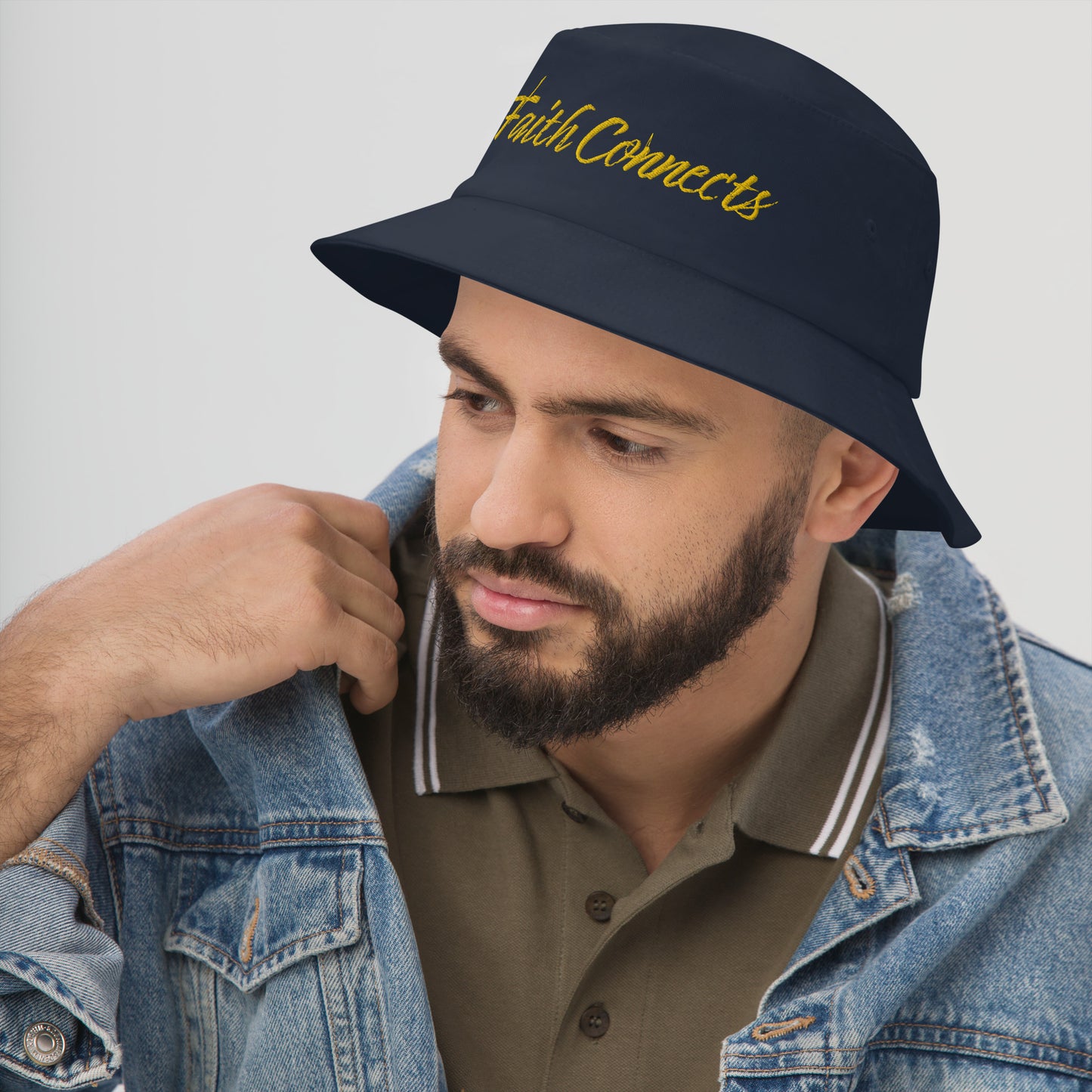 Faith Connects - Bucket Hat - Gold Print