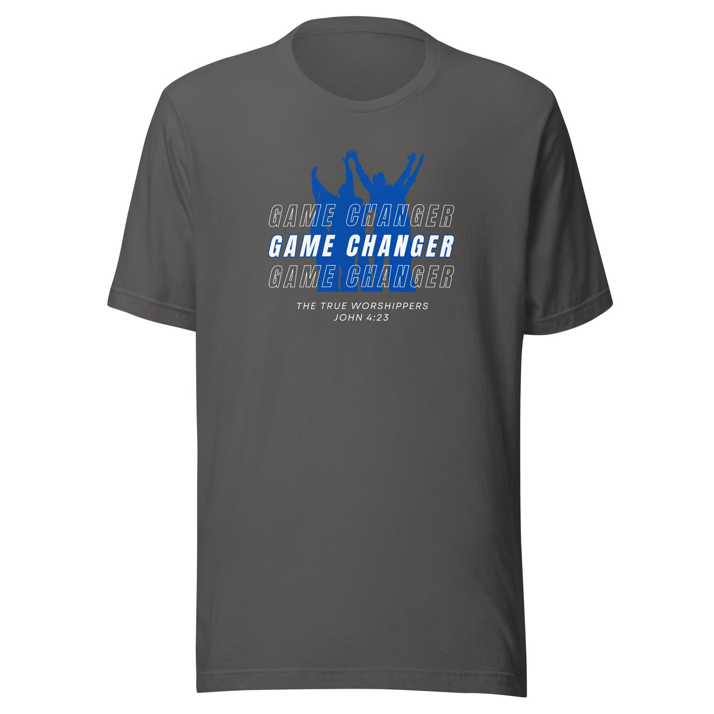 Game Changer (John 4:23) Blue Unisex t-shirt