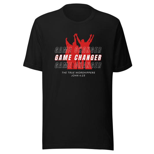 Game Changer Worship Red (John 4:23) Unisex T-shirt