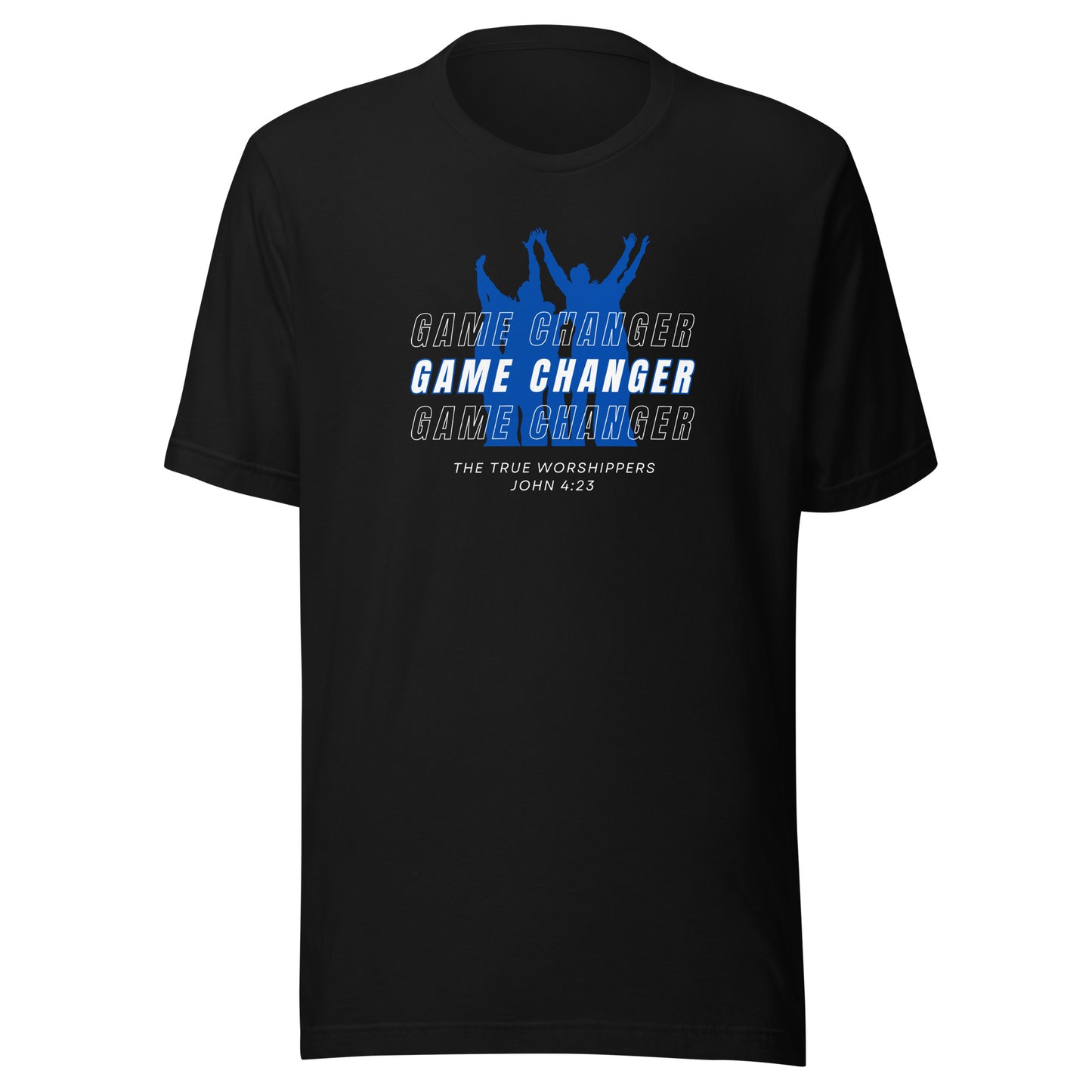 Game Changer (John 4:23) Blue Unisex t-shirt