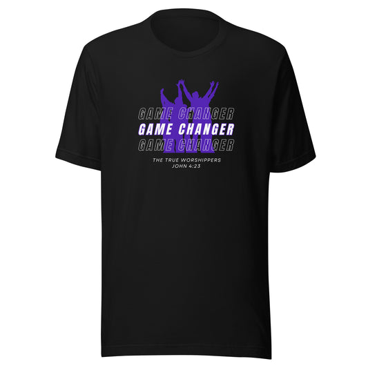 Game Changer (John 4:23) Purple Print  Unisex T-shirt