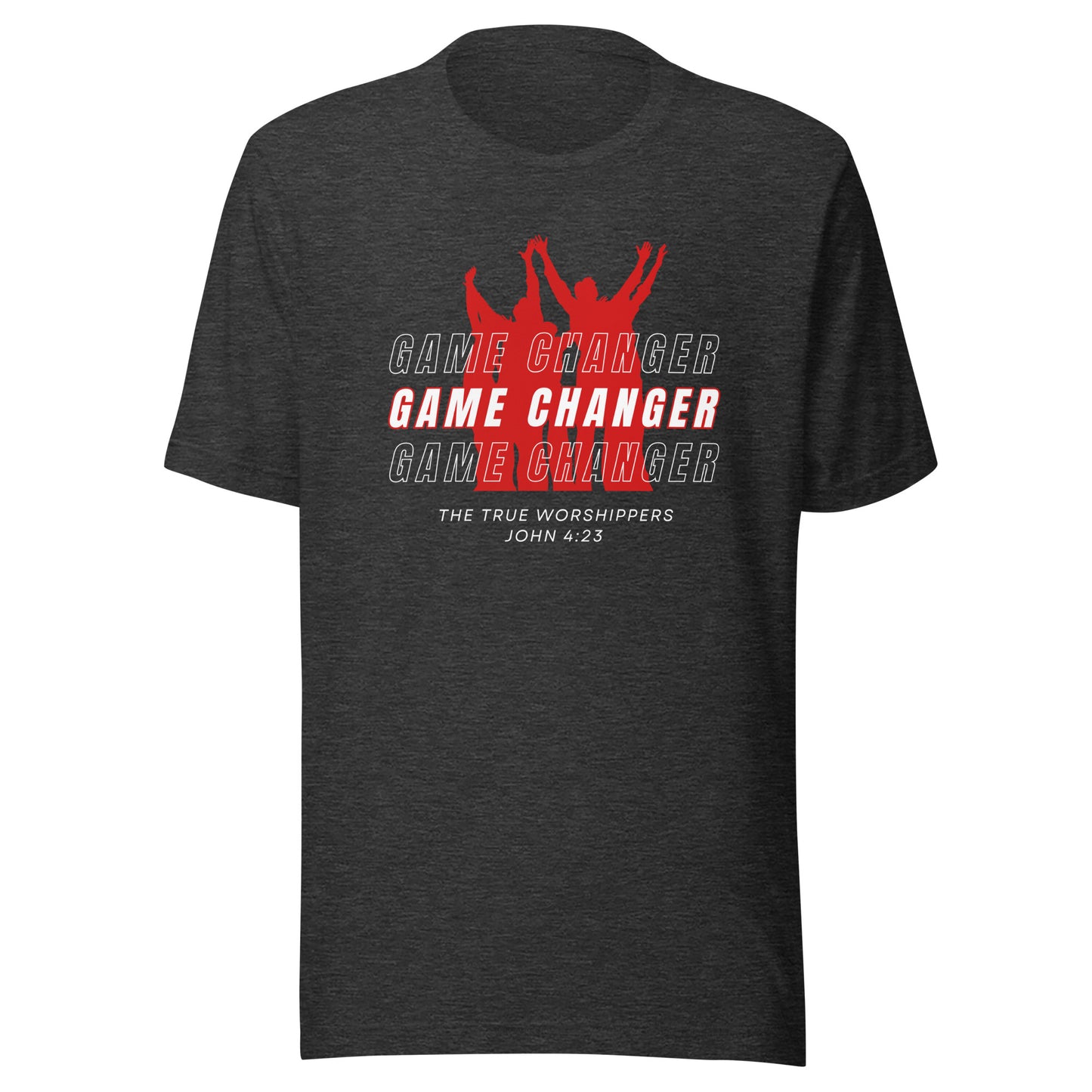 Game Changer Worship Red (John 4:23) Unisex T-shirt