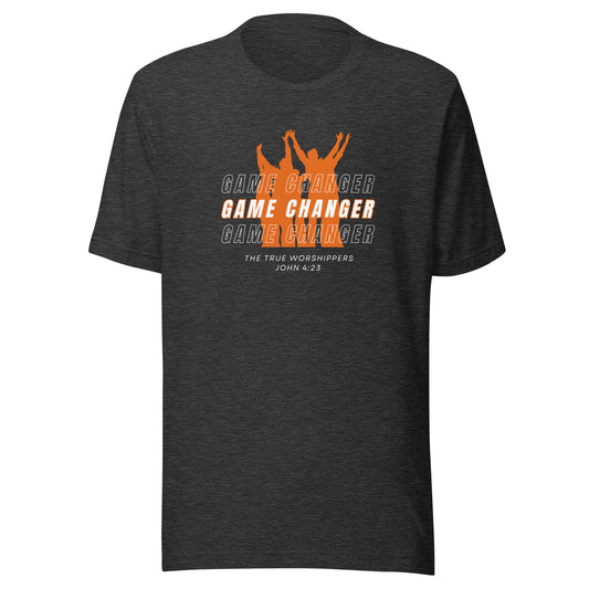 Game Changer (John 4:23) Orange Print  Unisex T-shirt