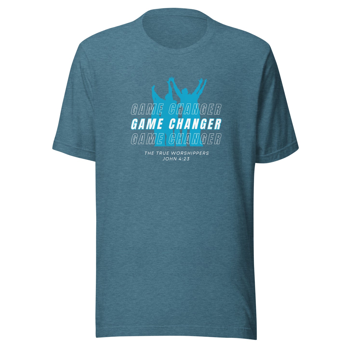 Game Changer (John 4:23) Teal Print  Unisex T-shirt