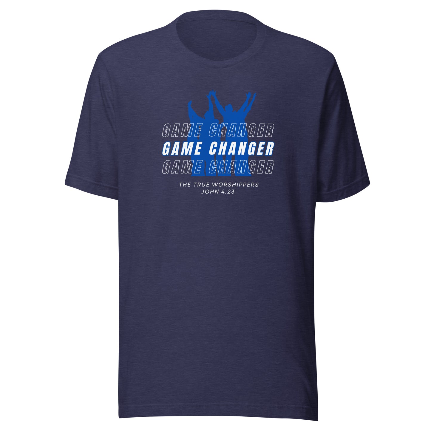 Game Changer (John 4:23) Blue Unisex t-shirt