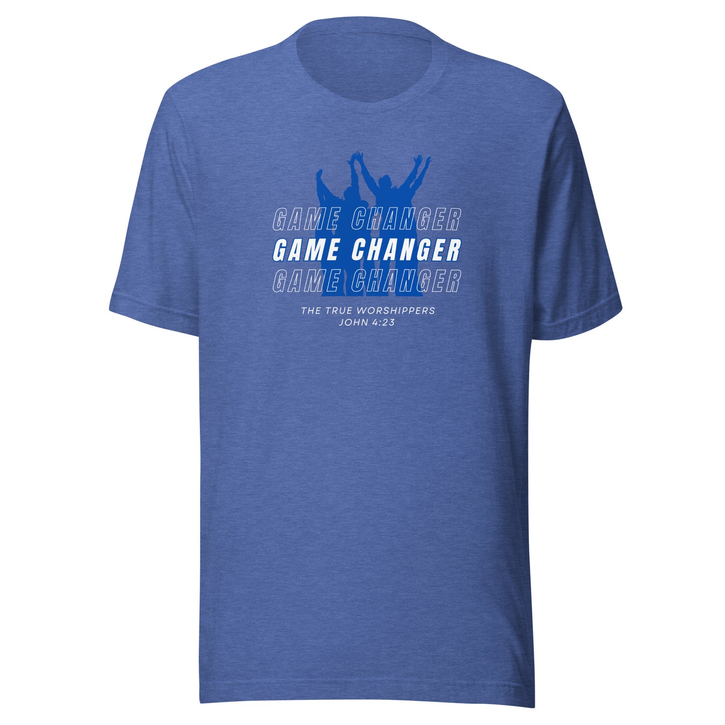 Game Changer (John 4:23) Blue Unisex t-shirt