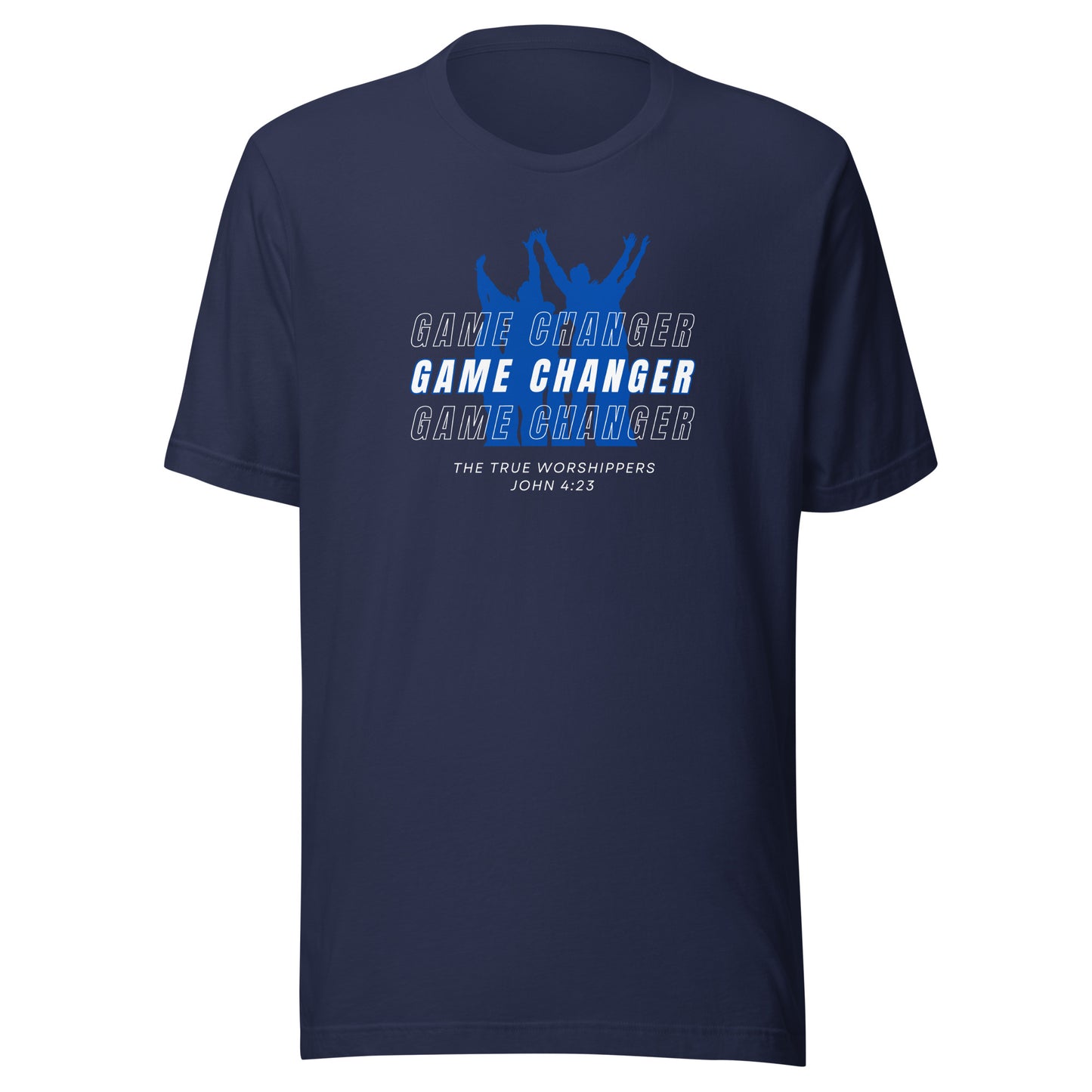 Game Changer (John 4:23) Blue Unisex t-shirt