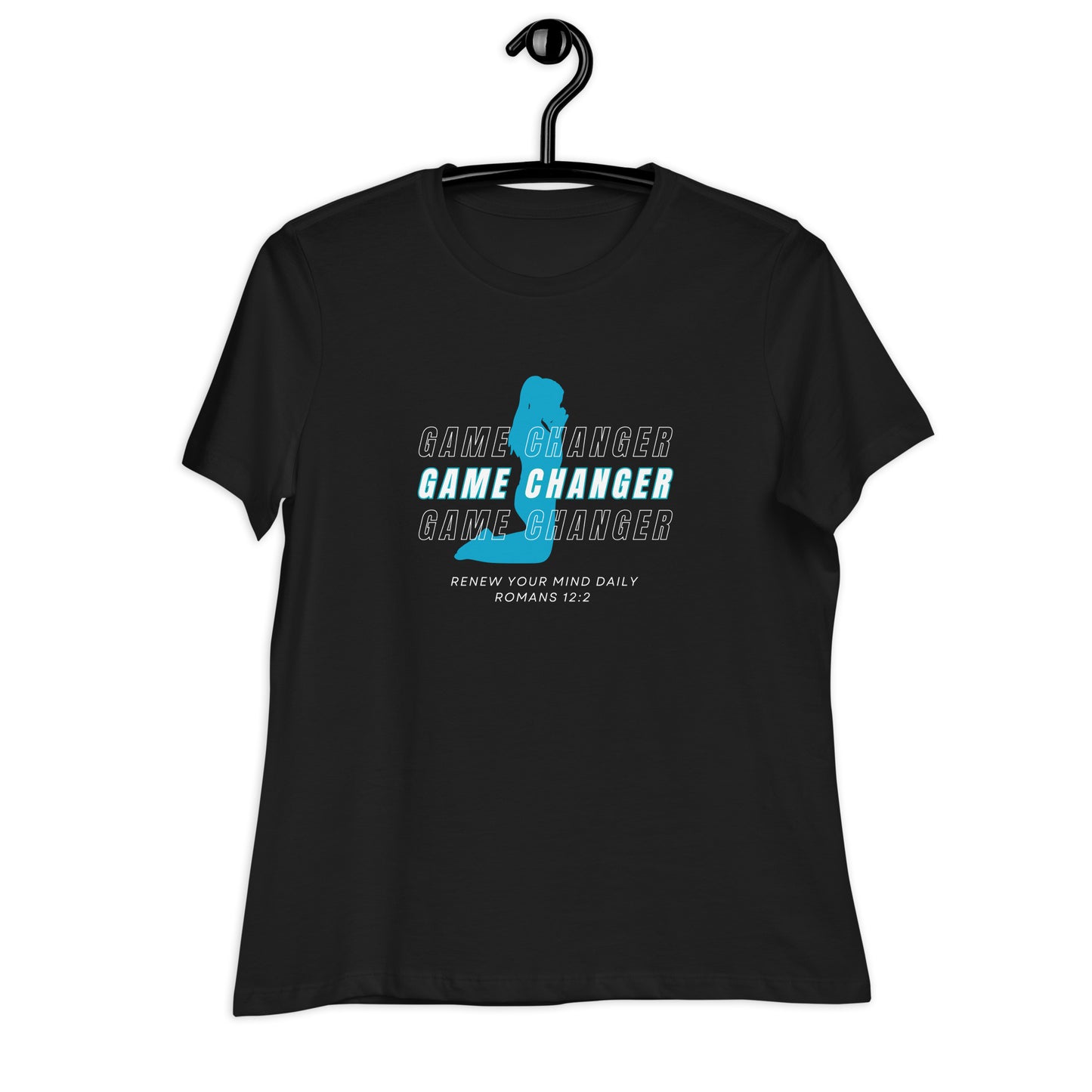 Women's Game Changer Teal Print - Relaxed T-Shirt